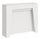 Console Extensible 90x25/211 cm Anea Panneaux Mélamine Frêne Blanc