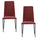 Set 2 sedie Imbottite 45x50x96 cm in Tessuto Ddenver  Betty New Rosso