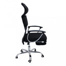 Poltrona da Ufficio Haley 59x63x118/128 h cm in Poliuretano Nero