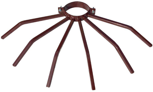 online Borne antivol avec barres en acier pour tuyaux de descente Tuyaux extérieurs Ø100 mm Marron