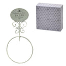 Portasciugamani ad Anello 20x6xh38,5 cm in Metallo Paris Bianco