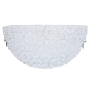 Applique 1xE27 Ganci Cromo Vetro Lastra Graniglia Bianco E-Energy Maia