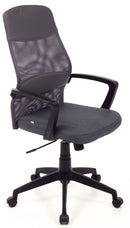 Poltrona da Ufficio Direzionale in Tessuto Network Grigia