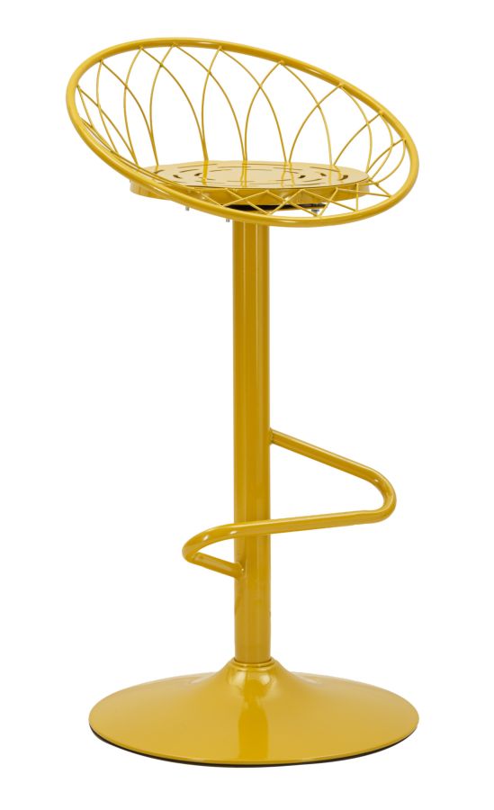 acquista Sgabello Bar Clox Senape 49x45x92 cm in Metallo Senape