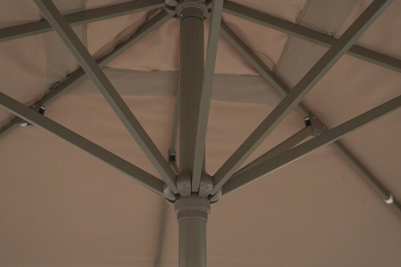 Ombrellone da Giardino in Alluminio Vespro Tortora Varie Misure