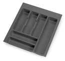 Portaposate per Cassetto 37x47 cm in Plastica Emuca Grigio