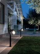 Lampada Palo da Giardino E27 40W in Alluminio Sovil Nero