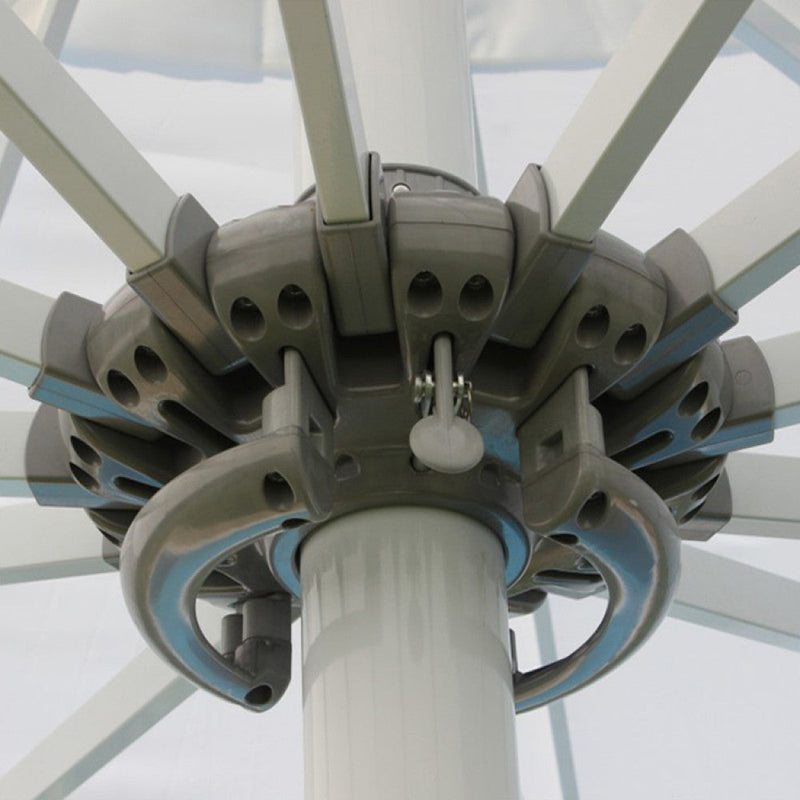 Ombrellone da Giardino Giove 5x5 m in Alluminio Bianco