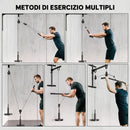 Pulley Machine Home Gym e Puleggia LAT Machine Attacco per Dischi Pesi Universali con Accessori   