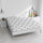 Housse de matelas extensible en polyester gris clair Différentes tailles