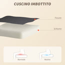 Sedia da Ufficio Operativa Massaggiante a 4 Punti con Riscaldamento e Braccioli Ribaltabili  in Pelle PU Nero  