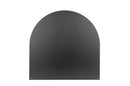 Piastra Salvapavimento Semitonda Protezione per Stufe e Camini in Ferro 74x74 cm