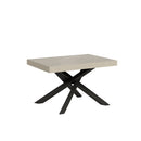 Tavolo Allungabile 140-400x90x77 cm Volantis Cashmere Telaio Antracite 