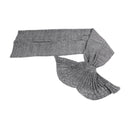 Coperta in Acrilico 180x100 cm Coda di Sirena Grigio