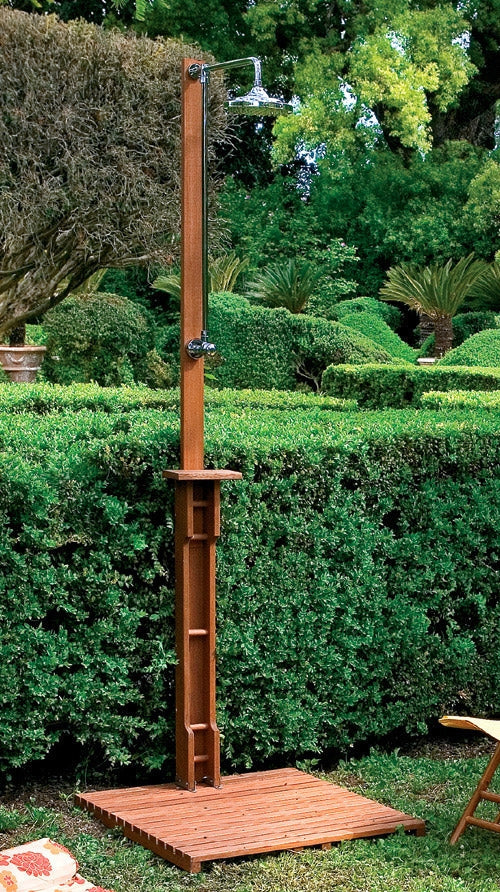 Doccia da Giardino 70x70cm in Legno con Pedana Bestway Caraibi