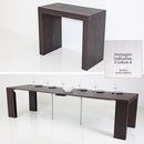 Consolle Tavolo Allungabile 45/305 Cm Bianco Poro Aperto Groupdesign Twist