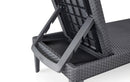 Lettino Prendisole da Giardino 187,5x58x29 cm con Cuscino in Resina Keter Jaipur Antracite