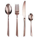 Servizio Set di Posate 24 Pezzi in Acciaio VdE Tivoli 1996 Cut Rame