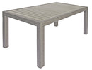 Tavolo Rettangolare da Giardino 150x90 cm in Wicker Vorghini