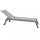 Bain de soleil de jardin empilable Formentera 198x61x34/95 h cm en aluminium taupe