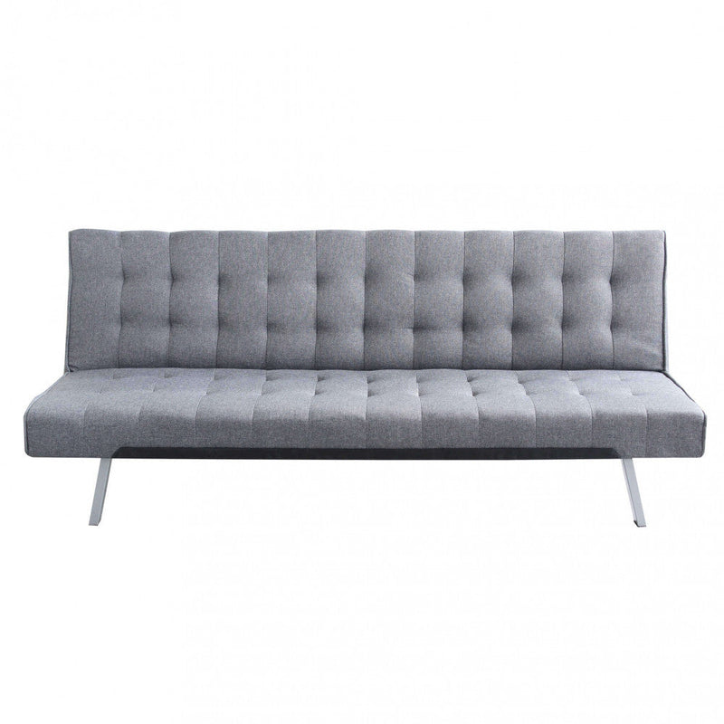 Divano Letto Barry 178x80x71 cm in Tessuto Grigio scuro