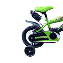 Bicicletta per Bambini 16" con borraccia e telaio in acciaio Verde