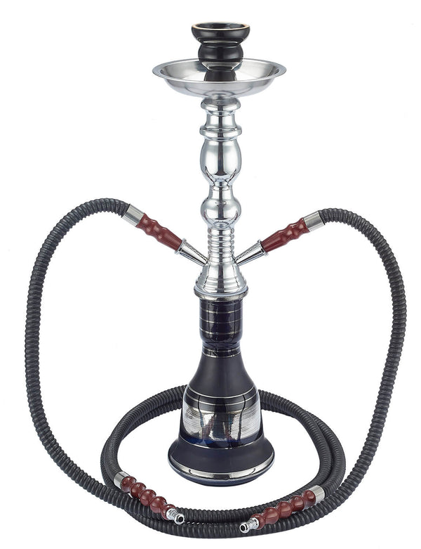 sconto Narguilé 2 Tuyaux H50 cm avec Pince à Charbon