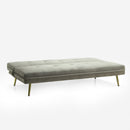 Divano Letto Clic Clac 180x89x78 cm in Poliestere Beige