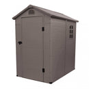 Casetta Box da Giardino Hause 134x192x204 h cm in Plastica Marrone