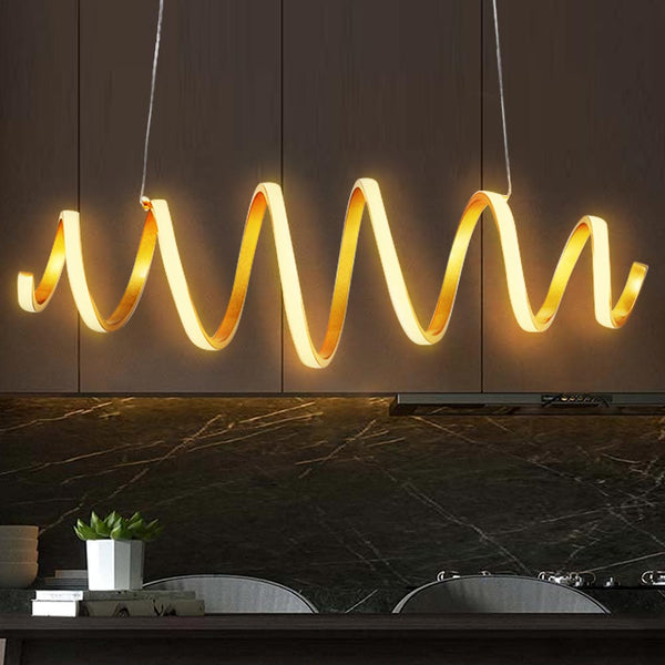 acquista Lampadario Sospensione LED 40W Luce Bianco Caldo 3000K 2600lm Design Moderno