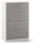 Commode 4 Tiroirs 71x110x41 cm Oxyde Blanc/Ciment
