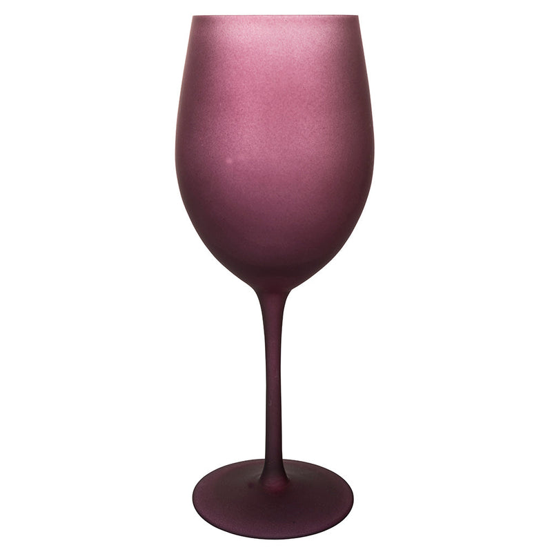 Set 6 Calici Frosted Happy Hour Provence in Vetro VdE Tivoli 1996 Lavanda