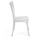 Sedia 47x51xh90 cm in Plastica Cross Bianco