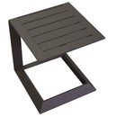 Tavolino da Giardino 40x40x45 cm in Allumino El Paso Marrone