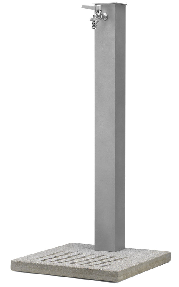 sconto Fontaine de jardin avec robinet et base en béton en aluminium Belfer 42/QBM
