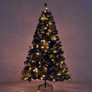 Albero di Natale Artificiale 180 cm 200 LED e Palline Decorative Verde 