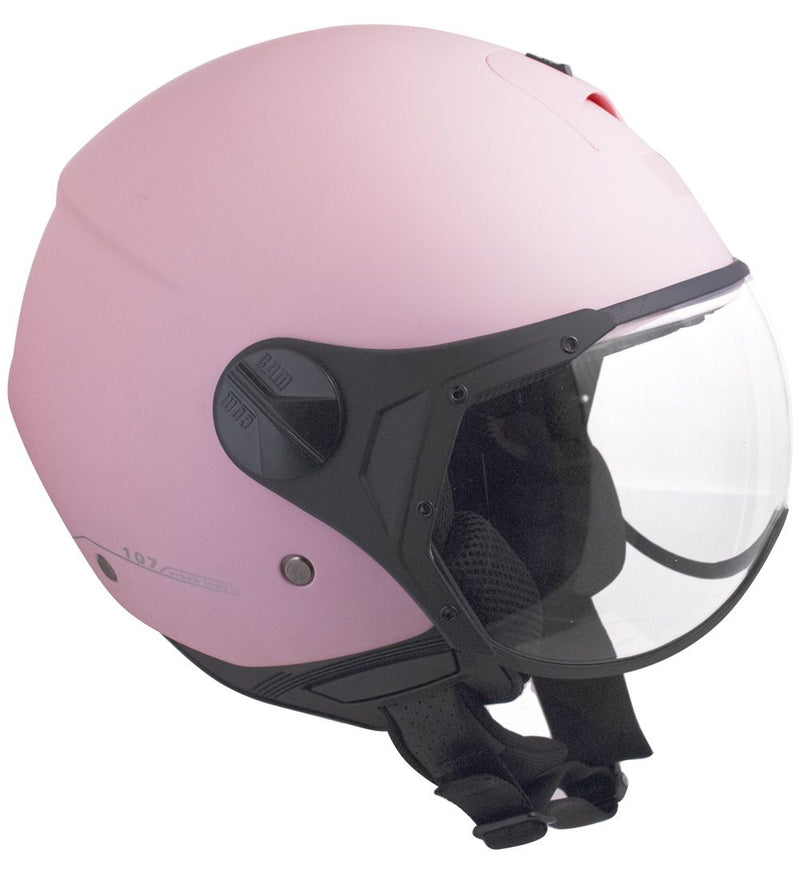 Casco Jet per Scooter Visiera Sagomata CGM Florence 107A Rosa Opaco