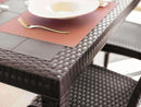 Tavolo Houston 150x90x74 h cm in Wicker Marrone