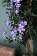 Ramo Artificiale Glicine con Fiori H 160 cm 