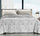 Couvre-lit en fil teint Jacquard Cober Affi Hearts Pearl Grey Différentes tailles