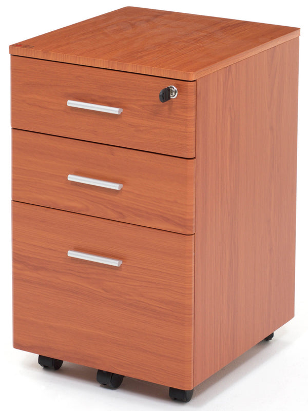 prezzo Commode de bureau 3 tiroirs 40x50x61 cm Cherry Chest