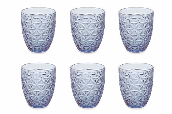 sconto Set de 6 verres Ø8,5x10 cm en verre VdE Tivoli 1996 Gemma Azzurri