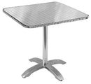 Tavolo Quadrato Pieghevole da Giardino in Alluminio e Acciaio 70x70 cm Vorghini