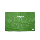 Tappeto copritavolo Black Jack 60x90 cm panno verde per gioco del Poker