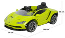 Macchina Elettrica per Bambini 12V con Licenza Lamborghini Centenario Verde
