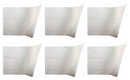 Set 6 Tovagliette Double Face 45x30x0,5 cm  in Plastica VdE Tivoli 1996 Wood Bianco