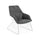 Poltrona 85x74xH86 cm in Polipropilene Grace Grigio Scuro