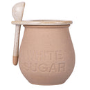 Barattolino Zucchero con Cucchiaino Ø8x10,5 cm 420 ml in Ceramica VdE Tivoli 1996 Pompei