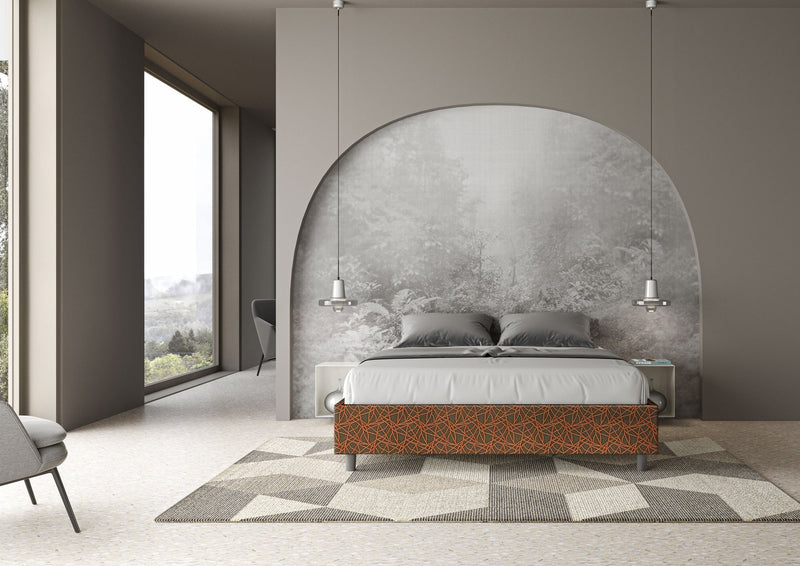 Letto Matrimoniale Azelia Era 04 Arancione Varie Misure