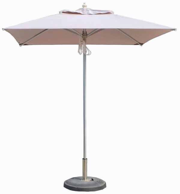online Parasol de jardin 3x3m en aluminium beige Luther